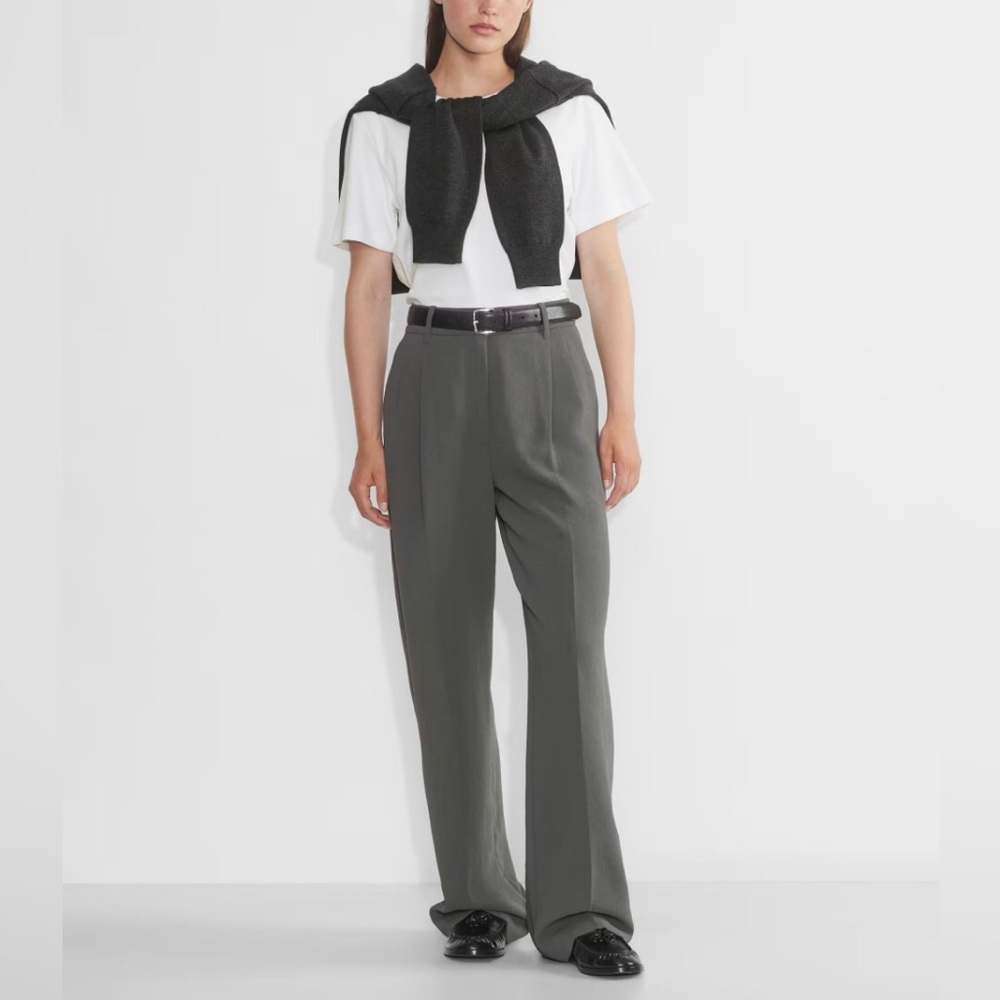 Black Aritzia Effortless Pants Wide Leg
